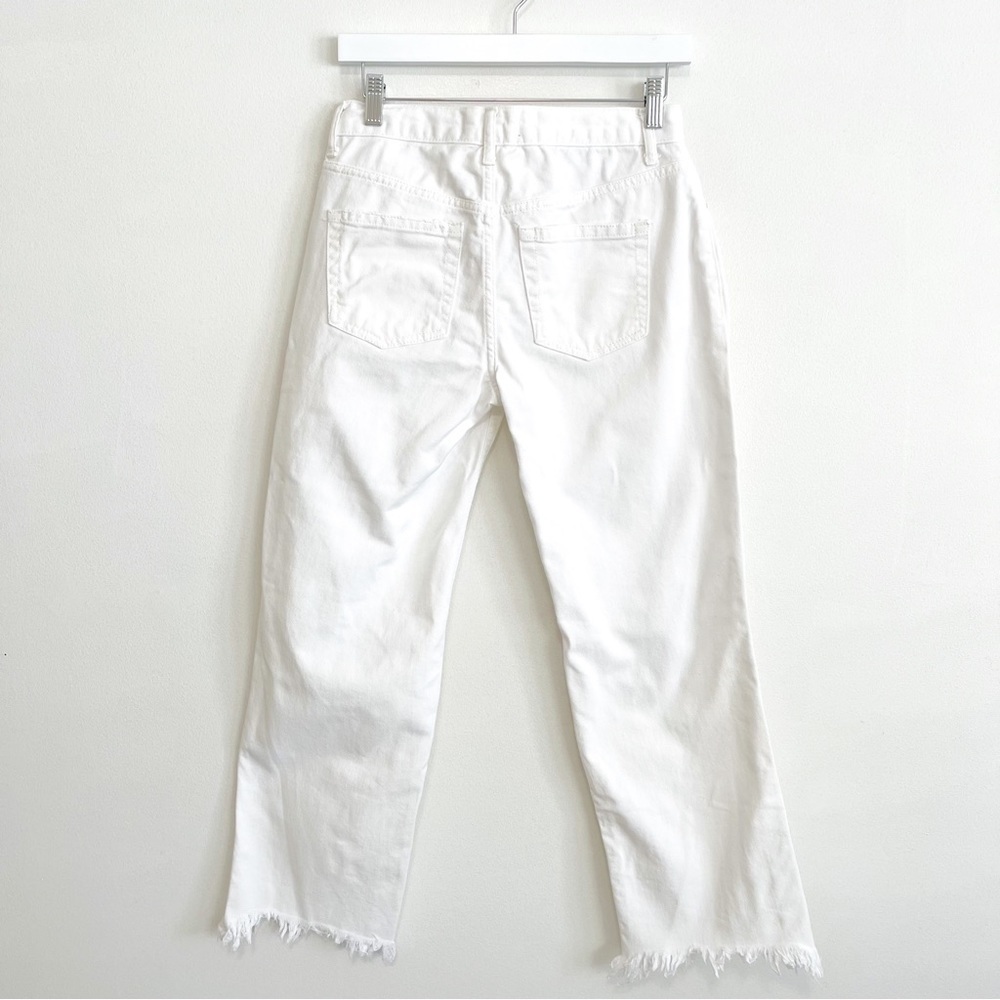 Free People 💛White Straight Leg Jeans - Picture 7 of 12